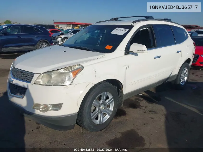 2011 Chevrolet Traverse 2Lt VIN: 1GNKVJED4BJ365717 Lot: 40453572