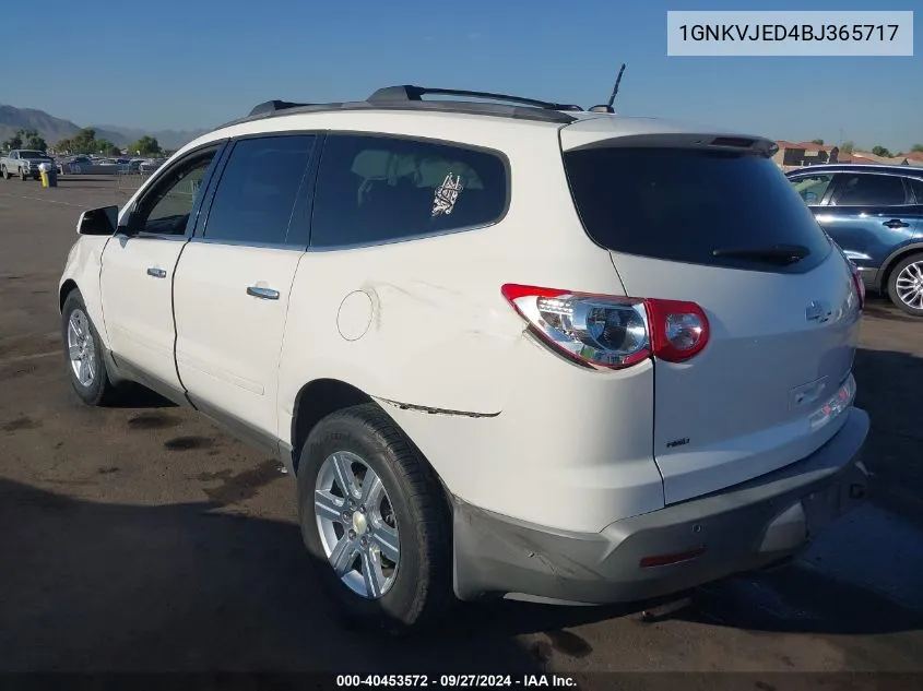 1GNKVJED4BJ365717 2011 Chevrolet Traverse 2Lt