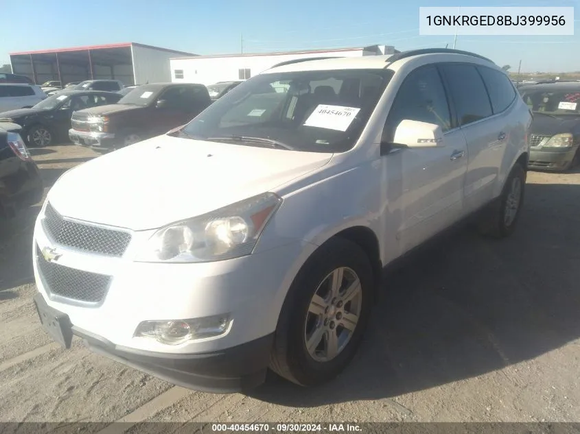 1GNKRGED8BJ399956 2011 Chevrolet Traverse Lt