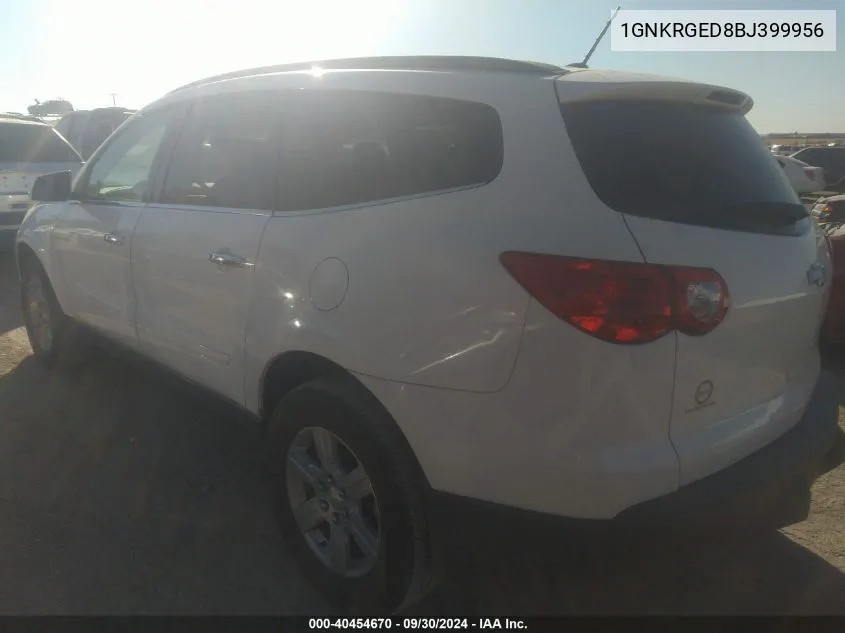 1GNKRGED8BJ399956 2011 Chevrolet Traverse Lt