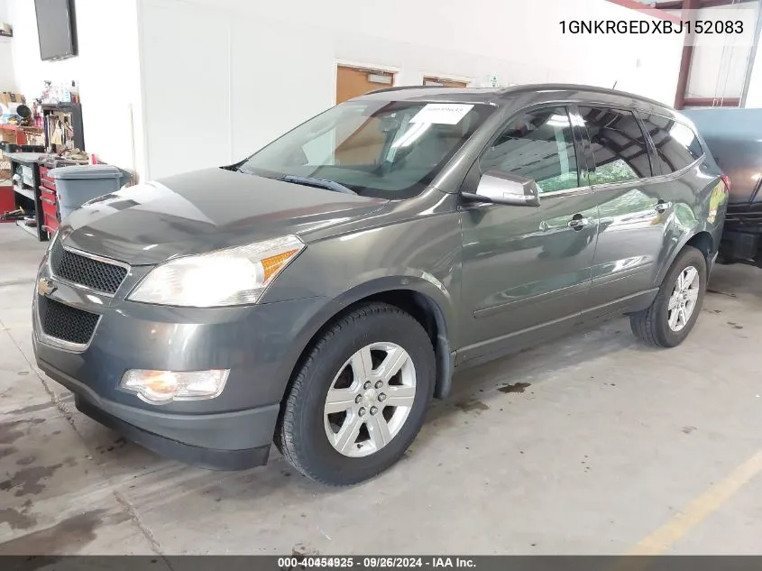 2011 Chevrolet Traverse 1Lt VIN: 1GNKRGEDXBJ152083 Lot: 40454925