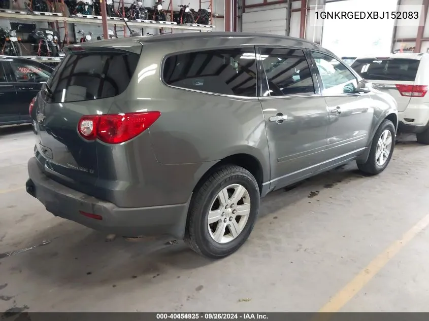 1GNKRGEDXBJ152083 2011 Chevrolet Traverse 1Lt