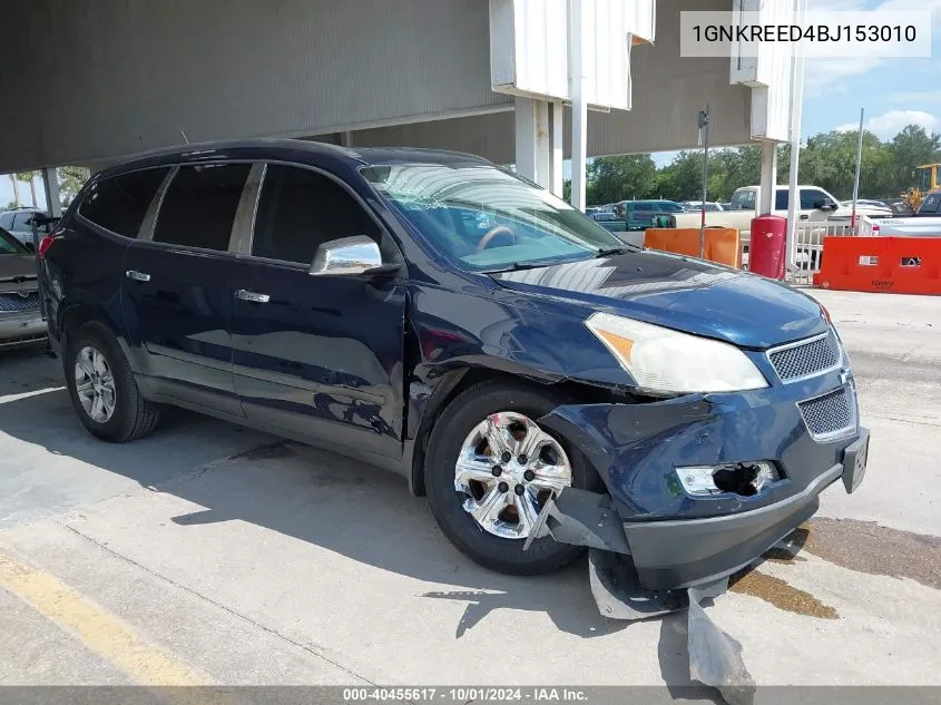 2011 Chevrolet Traverse Ls VIN: 1GNKREED4BJ153010 Lot: 40455617