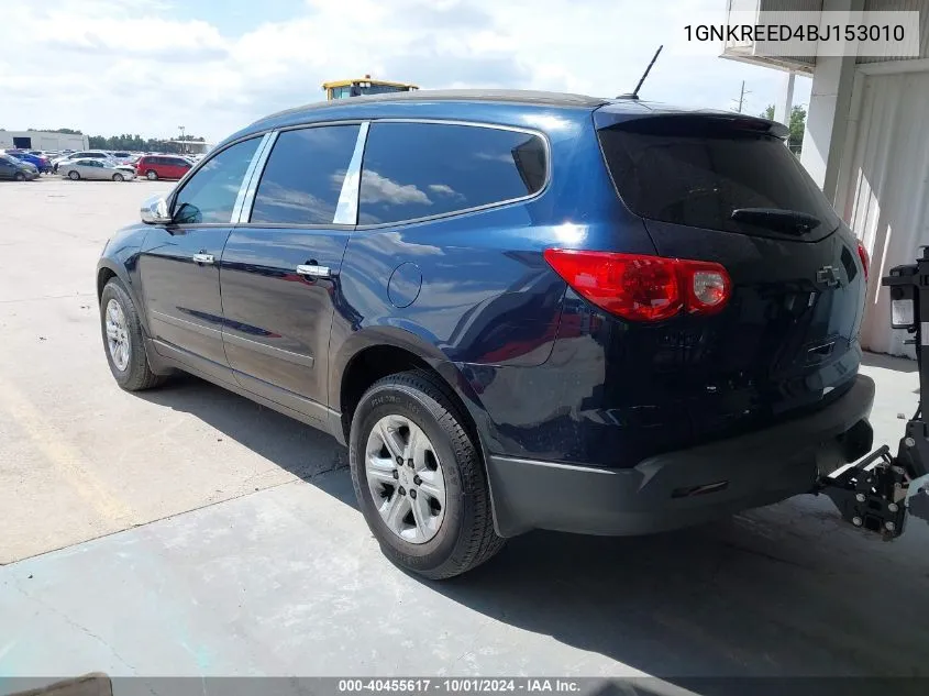 2011 Chevrolet Traverse Ls VIN: 1GNKREED4BJ153010 Lot: 40455617