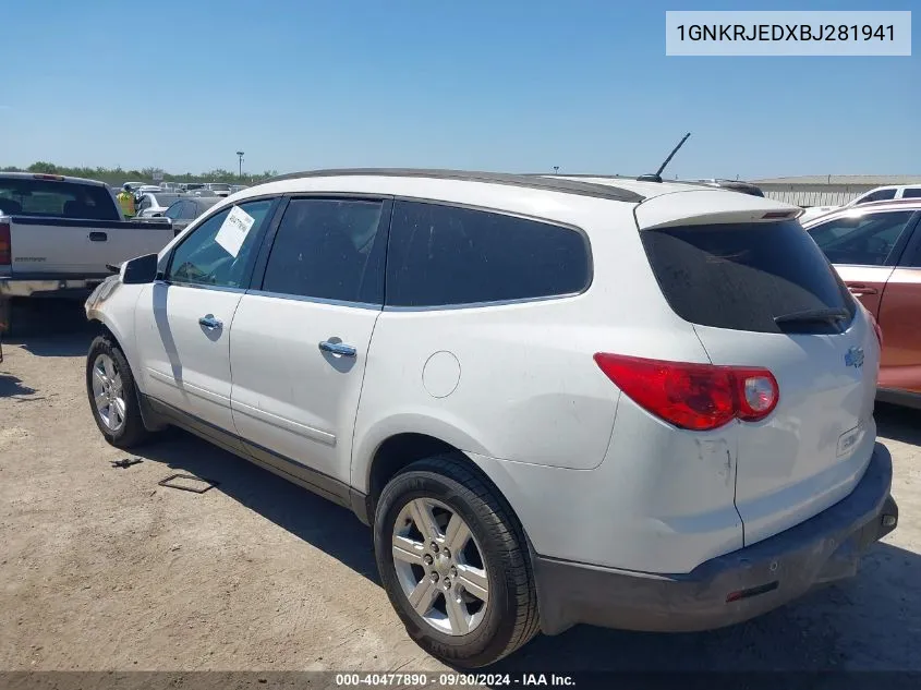 2011 Chevrolet Traverse 2Lt VIN: 1GNKRJEDXBJ281941 Lot: 40477890