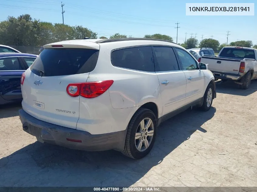 2011 Chevrolet Traverse 2Lt VIN: 1GNKRJEDXBJ281941 Lot: 40477890