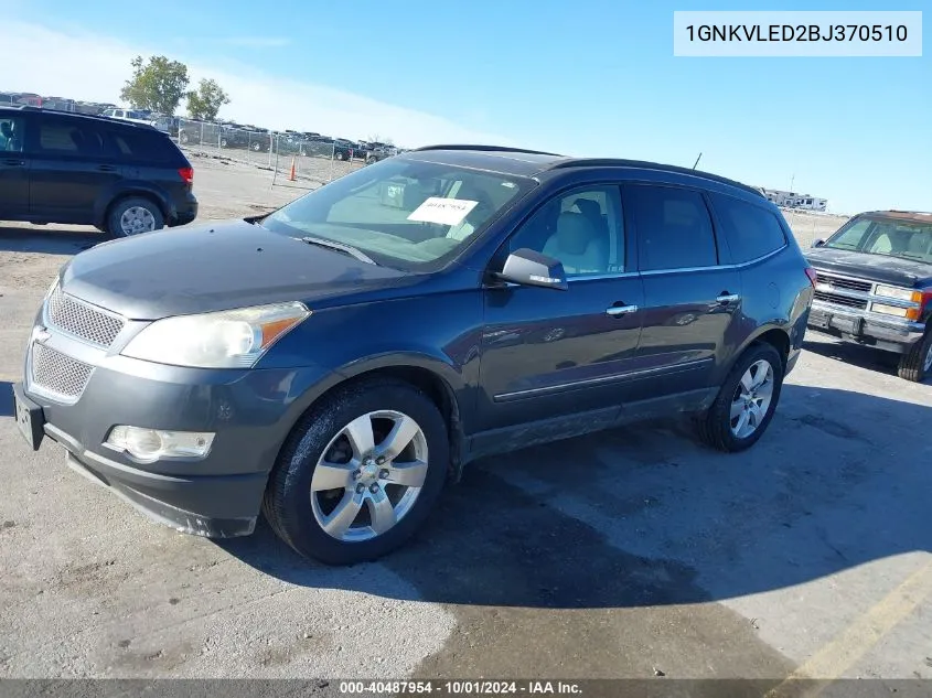 2011 Chevrolet Traverse Ltz VIN: 1GNKVLED2BJ370510 Lot: 40487954