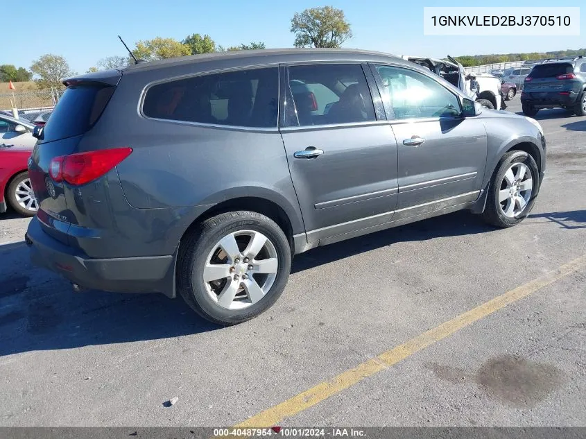 2011 Chevrolet Traverse Ltz VIN: 1GNKVLED2BJ370510 Lot: 40487954