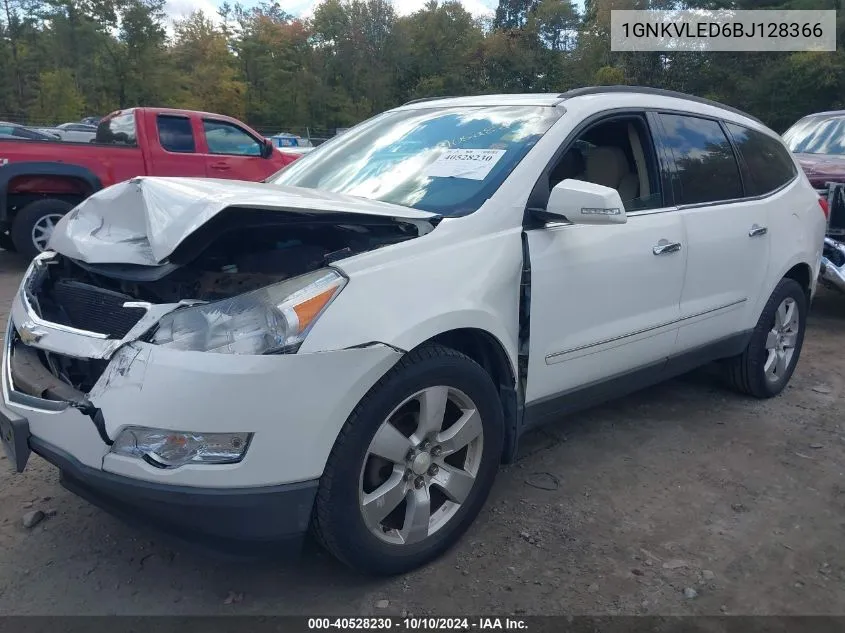 2011 Chevrolet Traverse Ltz VIN: 1GNKVLED6BJ128366 Lot: 40528230