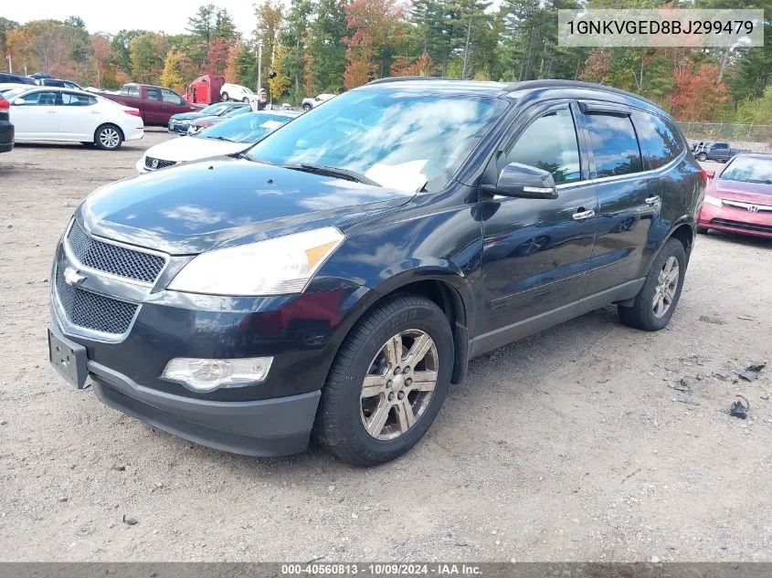 1GNKVGED8BJ299479 2011 Chevrolet Traverse 1Lt