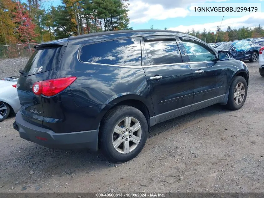 1GNKVGED8BJ299479 2011 Chevrolet Traverse 1Lt