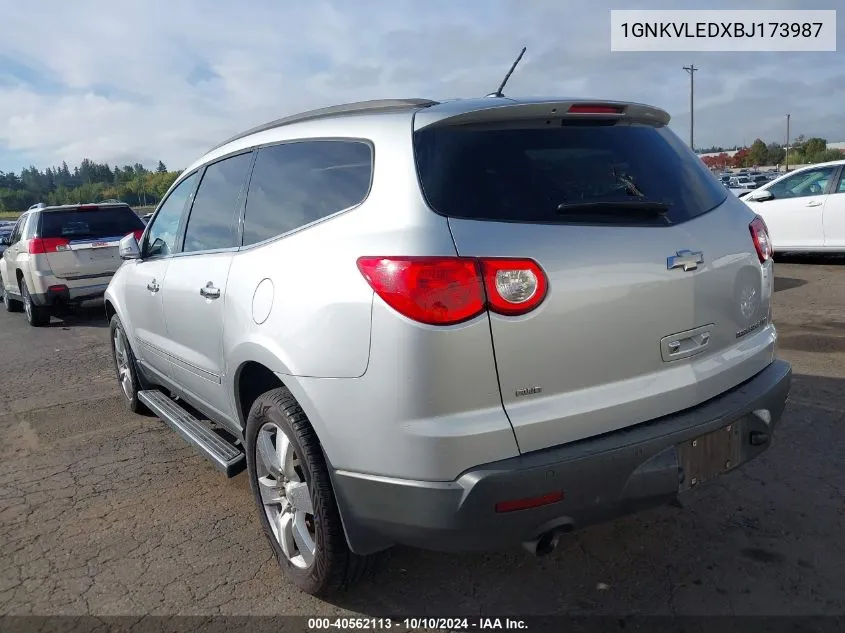 1GNKVLEDXBJ173987 2011 Chevrolet Traverse Ltz