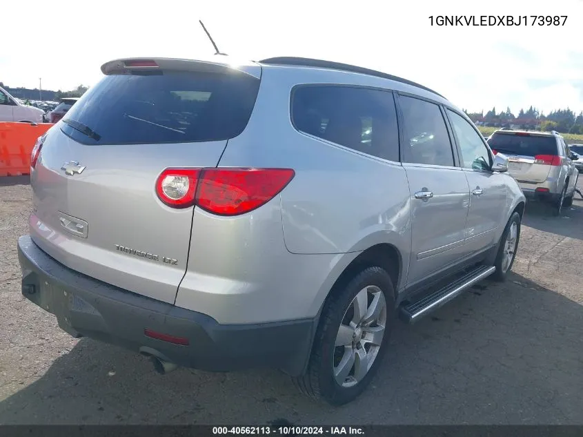 1GNKVLEDXBJ173987 2011 Chevrolet Traverse Ltz