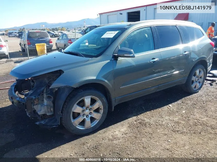 2011 Chevrolet Traverse Ltz VIN: 1GNKVLED5BJ141979 Lot: 40568018