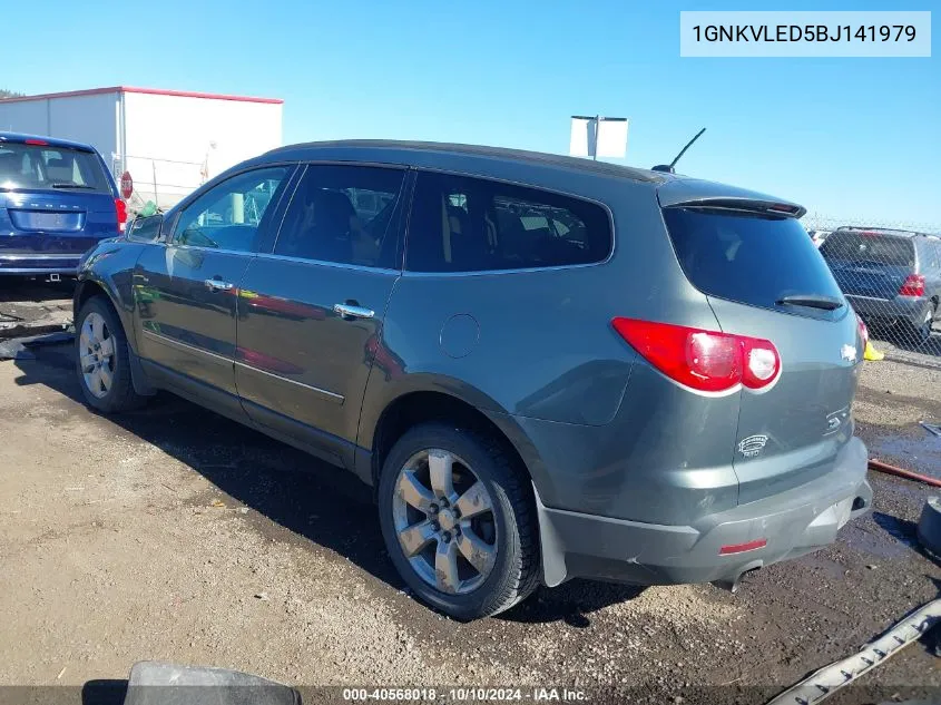 2011 Chevrolet Traverse Ltz VIN: 1GNKVLED5BJ141979 Lot: 40568018