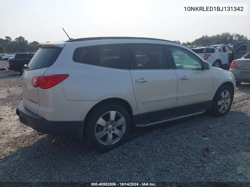 2011 Chevrolet Traverse Ltz VIN: 1GNKRLED1BJ131342 Lot: 40582806