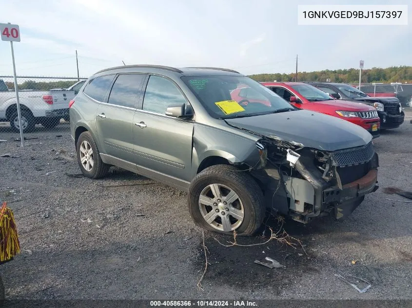 2011 Chevrolet Traverse Lt VIN: 1GNKVGED9BJ157397 Lot: 40586366