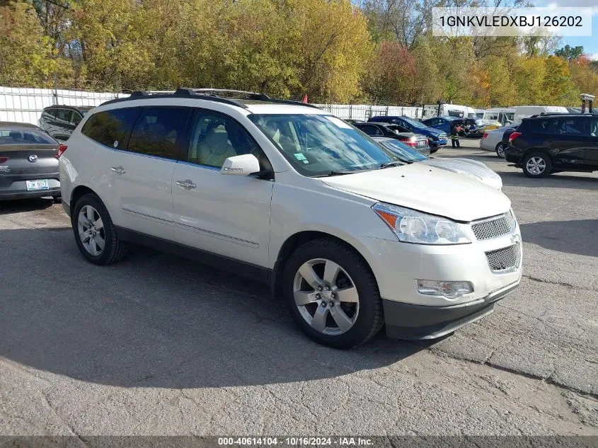 2011 Chevrolet Traverse Ltz VIN: 1GNKVLEDXBJ126202 Lot: 40614104