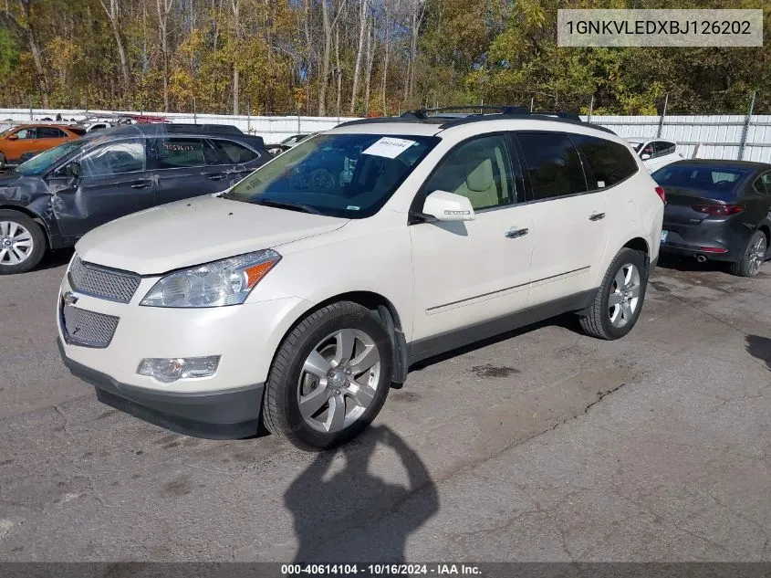 2011 Chevrolet Traverse Ltz VIN: 1GNKVLEDXBJ126202 Lot: 40614104