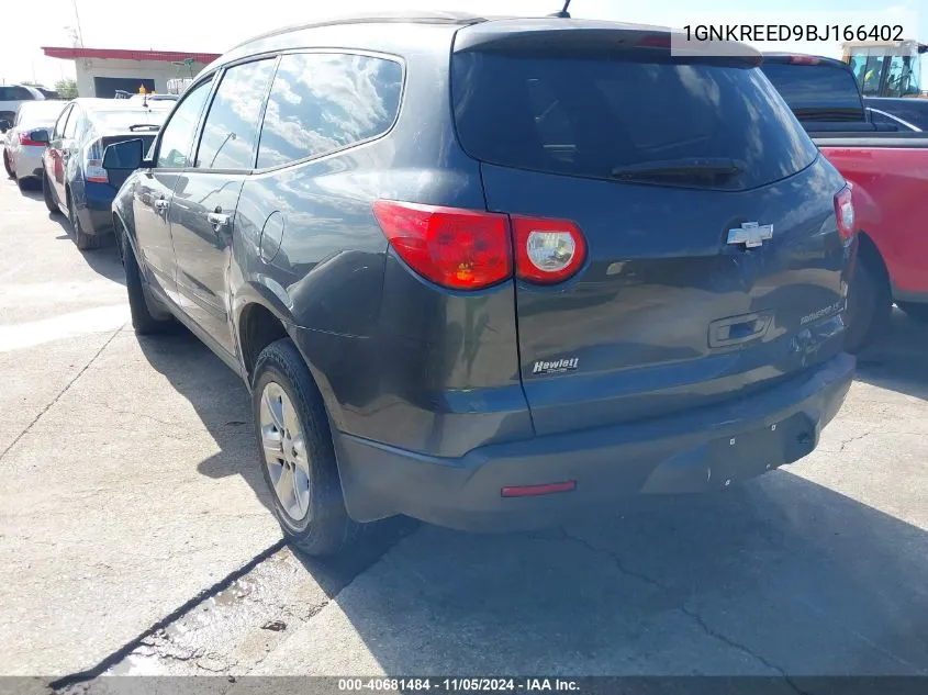 2011 Chevrolet Traverse Ls VIN: 1GNKREED9BJ166402 Lot: 40681484