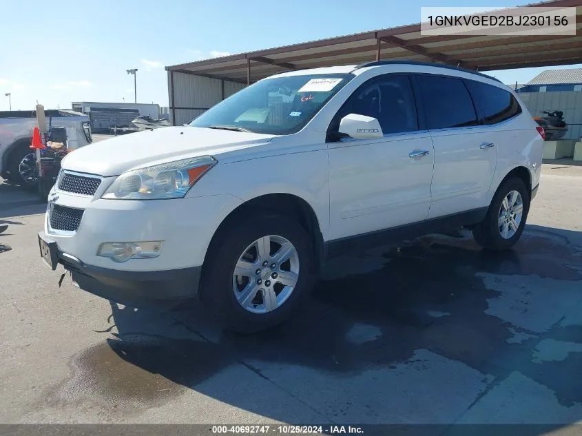 2011 Chevrolet Traverse 1Lt VIN: 1GNKVGED2BJ230156 Lot: 40692747