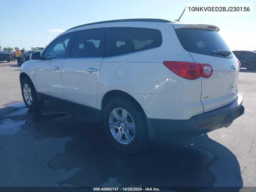 2011 Chevrolet Traverse 1Lt VIN: 1GNKVGED2BJ230156 Lot: 40692747