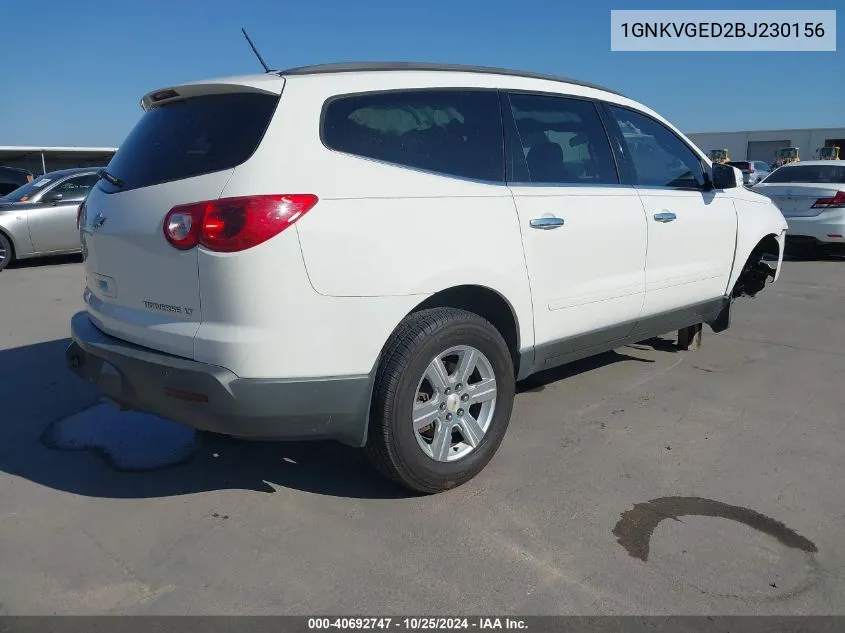 2011 Chevrolet Traverse 1Lt VIN: 1GNKVGED2BJ230156 Lot: 40692747