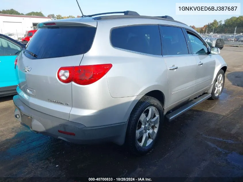 1GNKVGED6BJ387687 2011 Chevrolet Traverse 1Lt