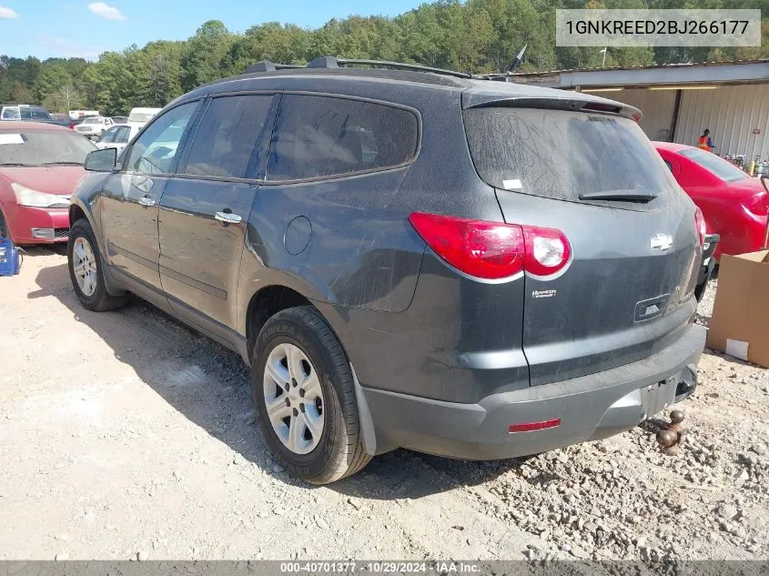 2011 Chevrolet Traverse Ls VIN: 1GNKREED2BJ266177 Lot: 40701377