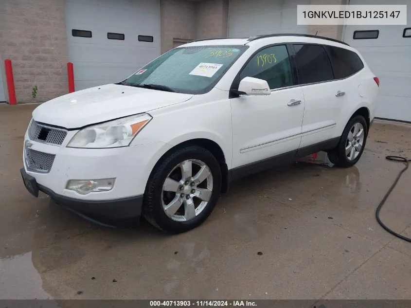 2011 Chevrolet Traverse Ltz VIN: 1GNKVLED1BJ125147 Lot: 40713903