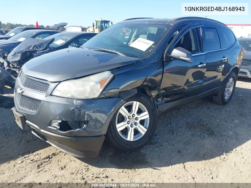 2011 Chevrolet Traverse 1Lt VIN: 1GNKRGED4BJ168943 Lot: 40737044