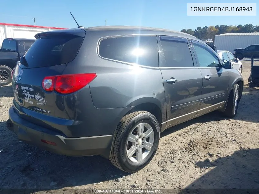 2011 Chevrolet Traverse 1Lt VIN: 1GNKRGED4BJ168943 Lot: 40737044