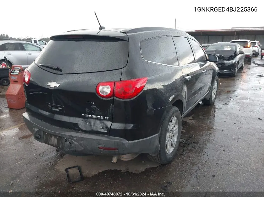 2011 Chevrolet Traverse 1Lt VIN: 1GNKRGED4BJ225366 Lot: 40748072