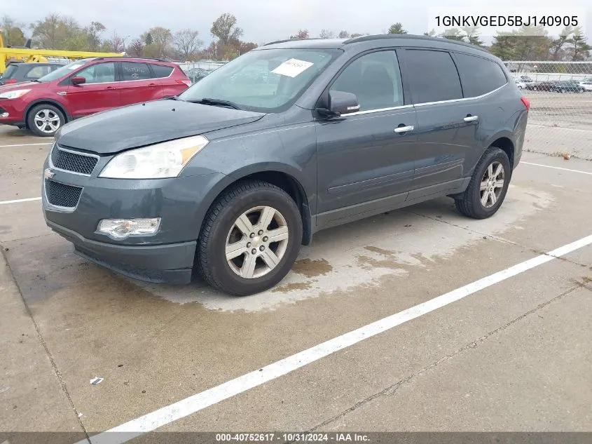 2011 Chevrolet Traverse 1Lt VIN: 1GNKVGED5BJ140905 Lot: 40752617