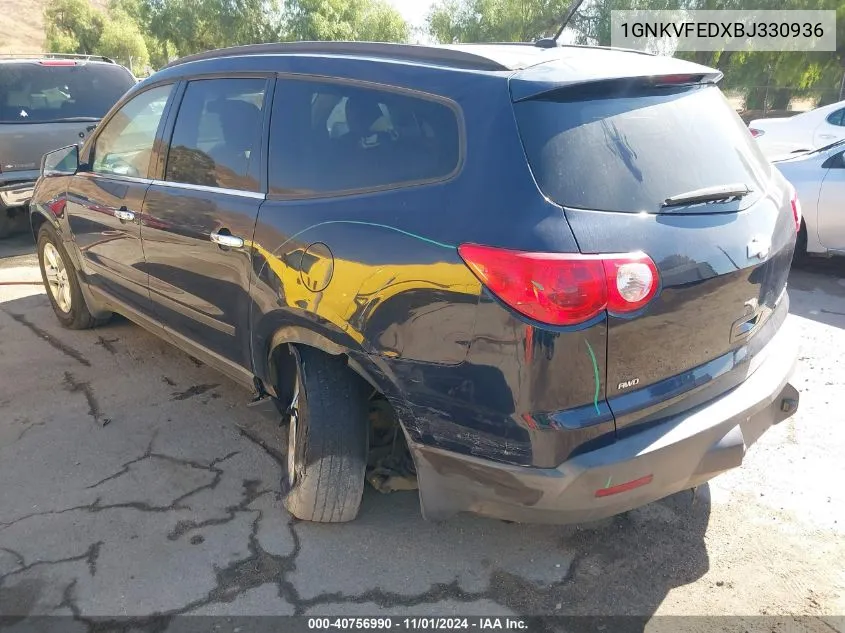 2011 Chevrolet Traverse Ls VIN: 1GNKVFEDXBJ330936 Lot: 40756990