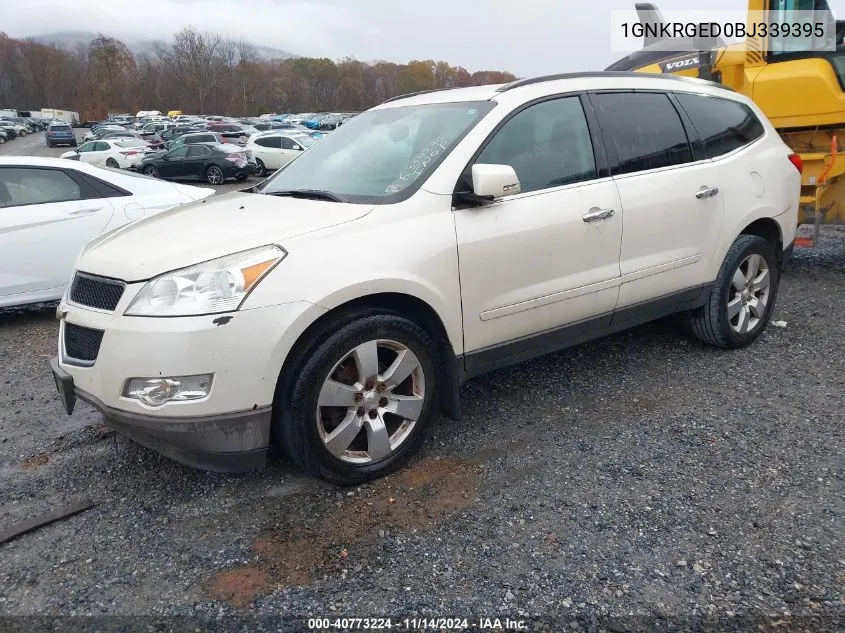 2011 Chevrolet Traverse 1Lt VIN: 1GNKRGED0BJ339395 Lot: 40773224