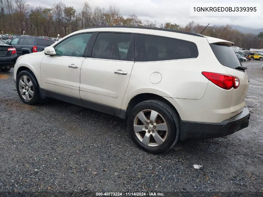 2011 Chevrolet Traverse 1Lt VIN: 1GNKRGED0BJ339395 Lot: 40773224