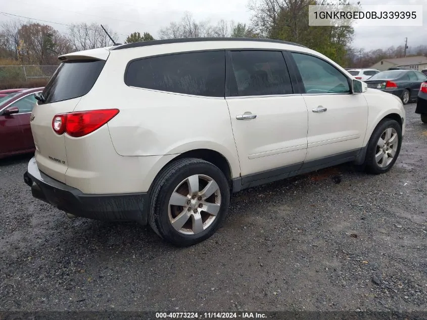 2011 Chevrolet Traverse 1Lt VIN: 1GNKRGED0BJ339395 Lot: 40773224