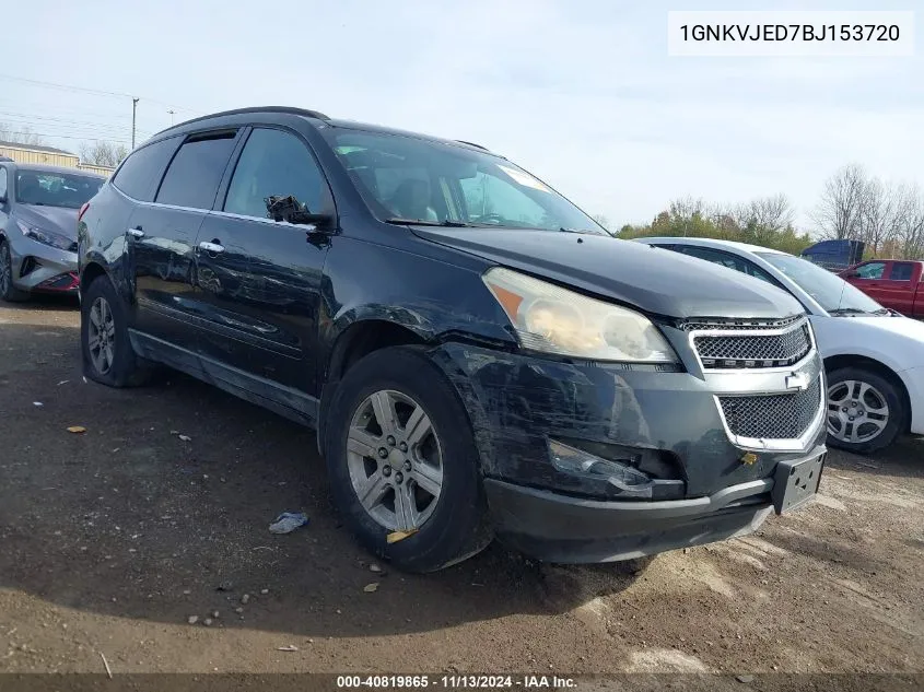 1GNKVJED7BJ153720 2011 Chevrolet Traverse 2Lt