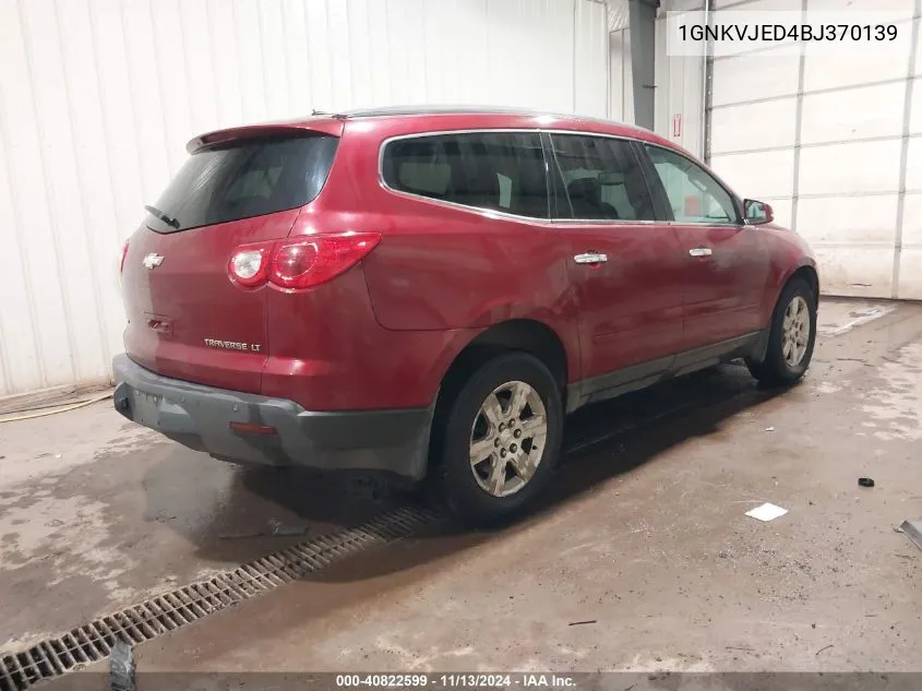 2011 Chevrolet Traverse 2Lt VIN: 1GNKVJED4BJ370139 Lot: 40822599