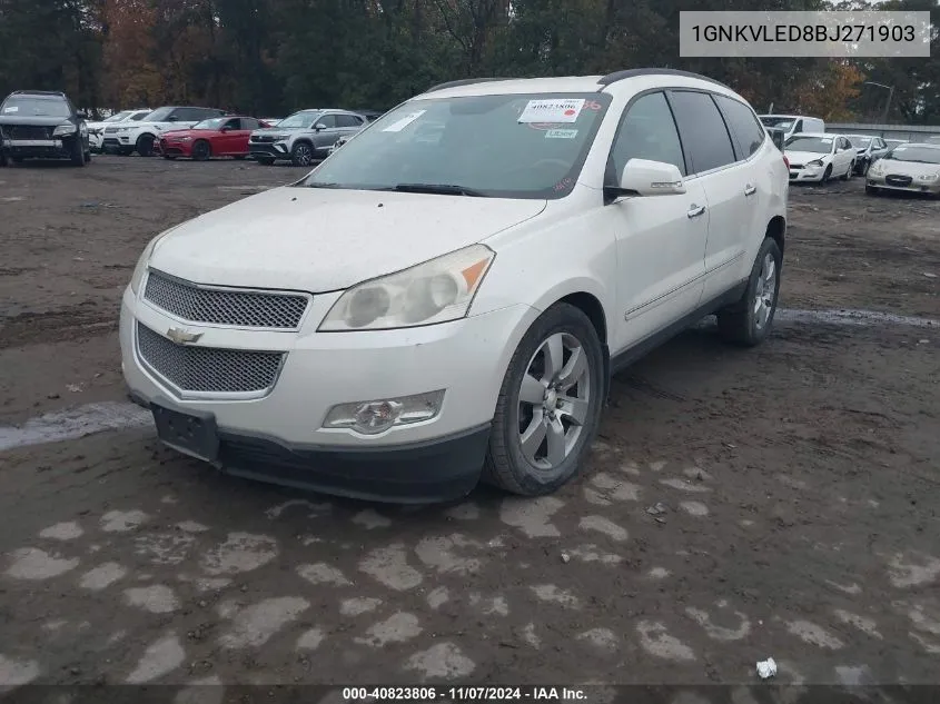 2011 Chevrolet Traverse Ltz VIN: 1GNKVLED8BJ271903 Lot: 40823806