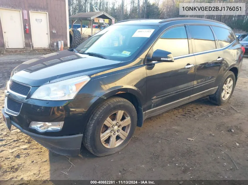 2011 Chevrolet Traverse 1Lt VIN: 1GNKVGED2BJ176051 Lot: 40852281