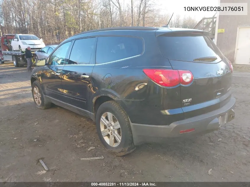 2011 Chevrolet Traverse 1Lt VIN: 1GNKVGED2BJ176051 Lot: 40852281