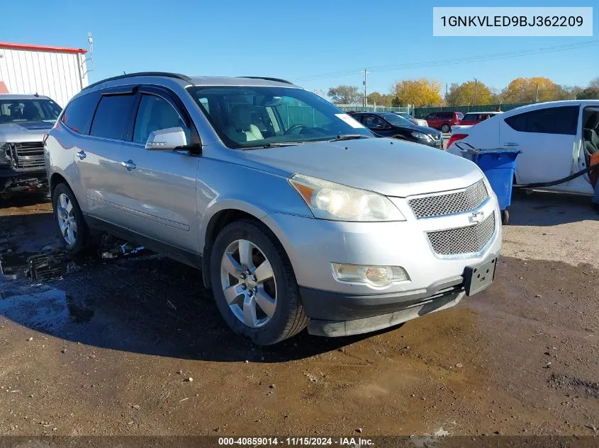 2011 Chevrolet Traverse Ltz VIN: 1GNKVLED9BJ362209 Lot: 40859014