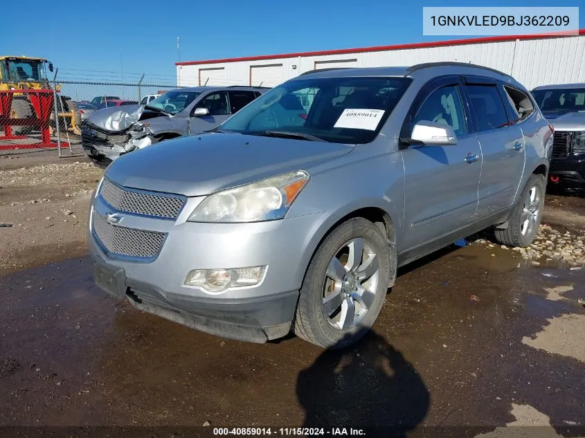 2011 Chevrolet Traverse Ltz VIN: 1GNKVLED9BJ362209 Lot: 40859014