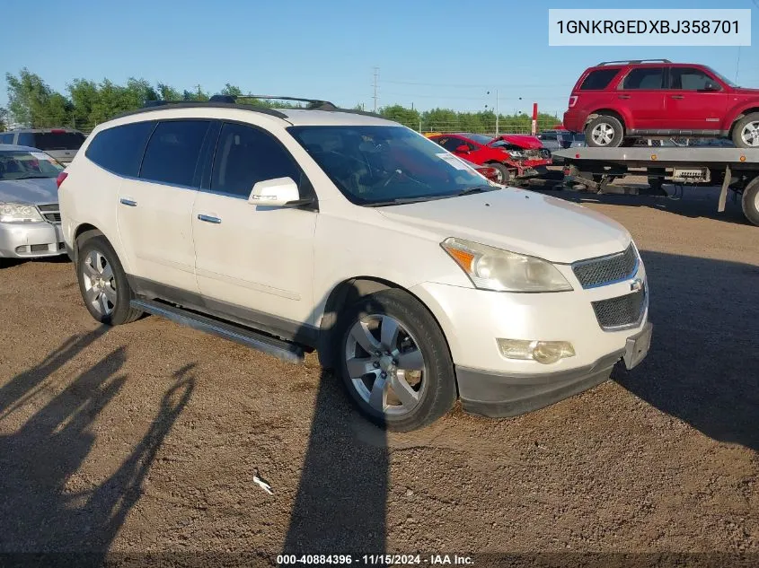 2011 Chevrolet Traverse 1Lt VIN: 1GNKRGEDXBJ358701 Lot: 40884396