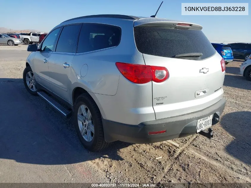 2011 Chevrolet Traverse 1Lt VIN: 1GNKVGED8BJ363228 Lot: 40893757