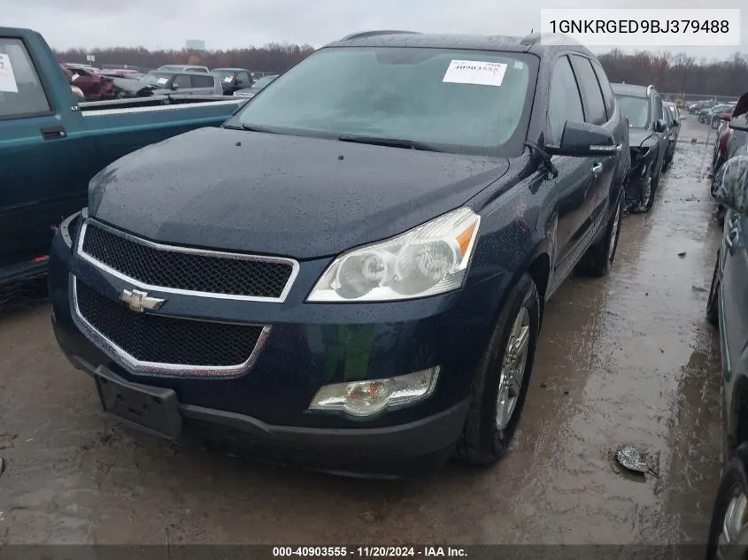 2011 Chevrolet Traverse 1Lt VIN: 1GNKRGED9BJ379488 Lot: 40903555