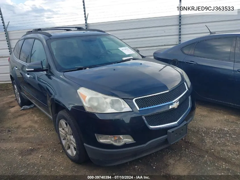 2012 Chevrolet Traverse 2Lt VIN: 1GNKRJED9CJ363533 Lot: 39740394