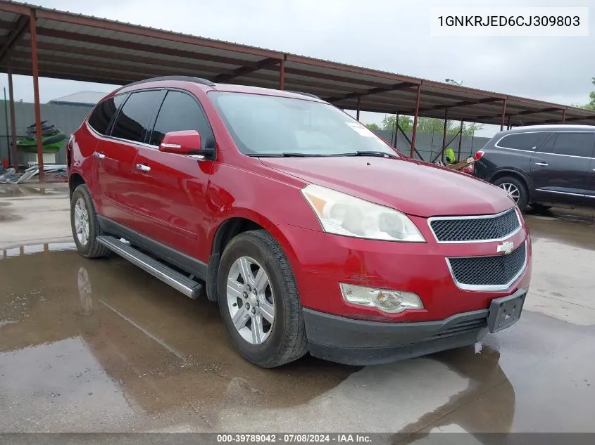 1GNKRJED6CJ309803 2012 Chevrolet Traverse 2Lt